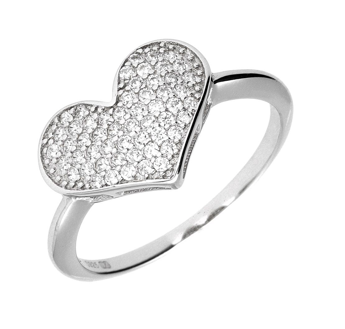 Silver Ring Heart #