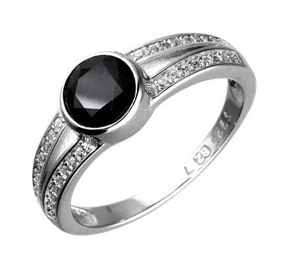 Silver Ring #6 #6.5 #7 #7.5 #8 Black