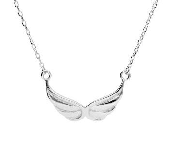 Silver Necklace Wings