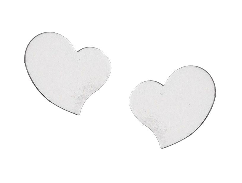 Silver Earrings Heart