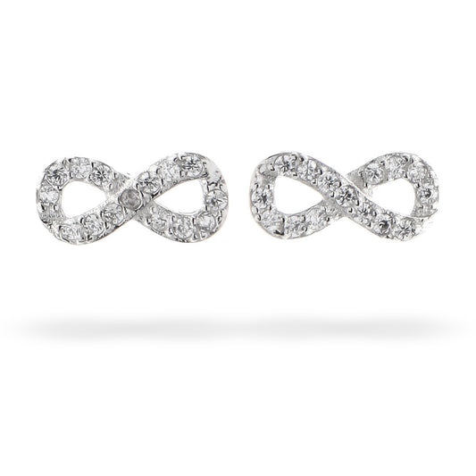 Silver Earrings Infinity