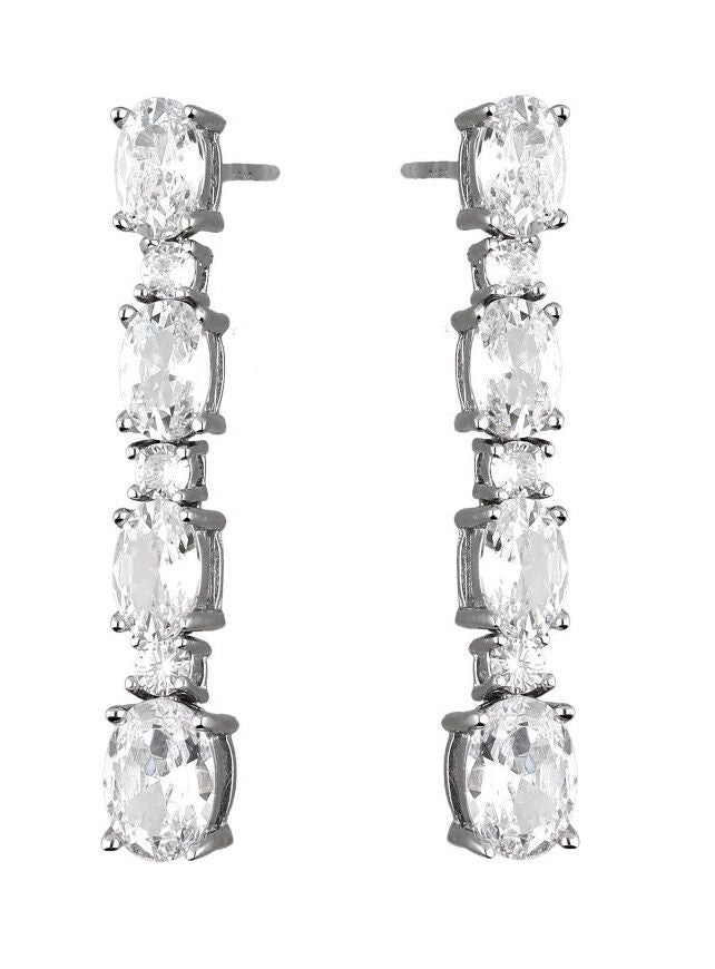 Silver Earrings Wedding