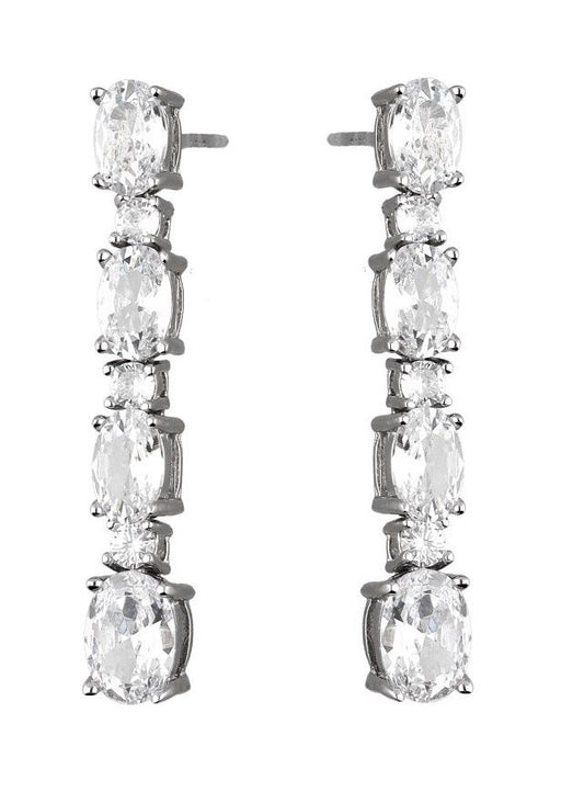 Silver Earrings Wedding