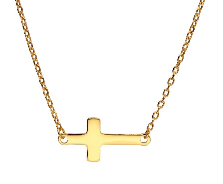 Silver Necklace Small Cross