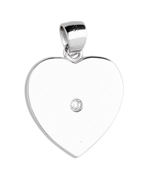 Silver Pendant As546-P Heart