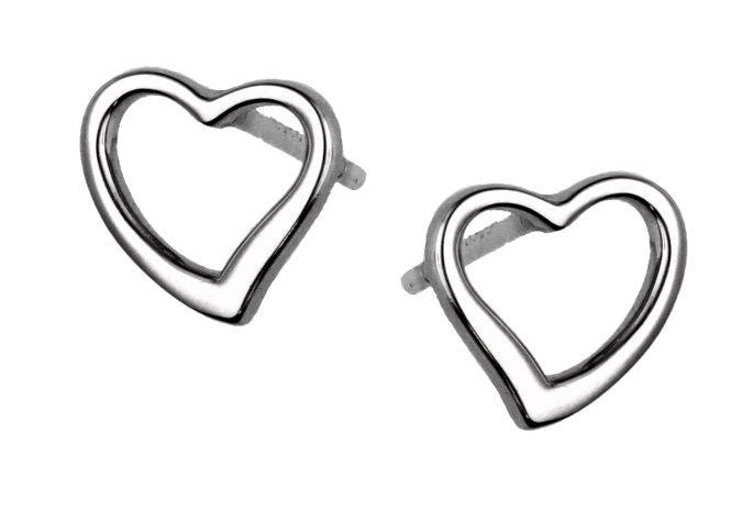 Silver Earrings Heart