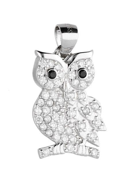 Silver Pendant Owl