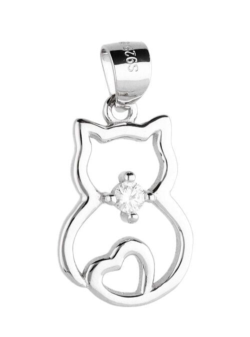 Silver Pendant Cat