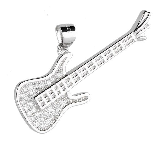 Silver Pendant Guitar