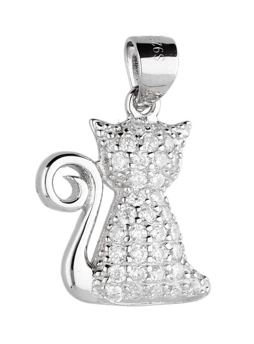 Silver Pendant Cat