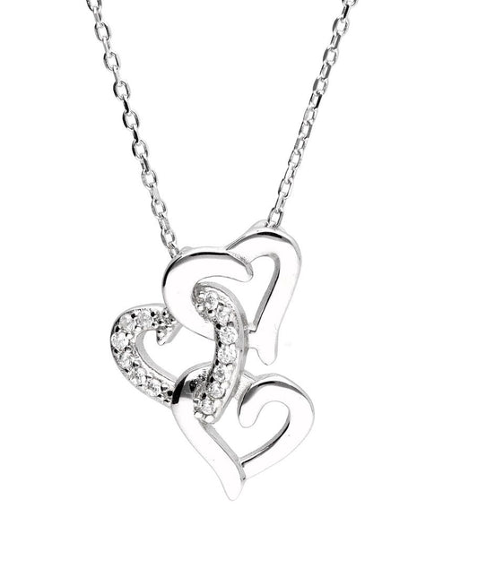 Silver Necklace Heart