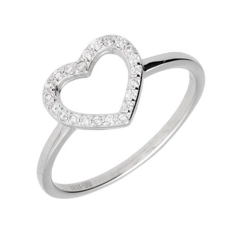 Silver Ring Us Size #6 #6.5 #7 #7.5 #8 Heart