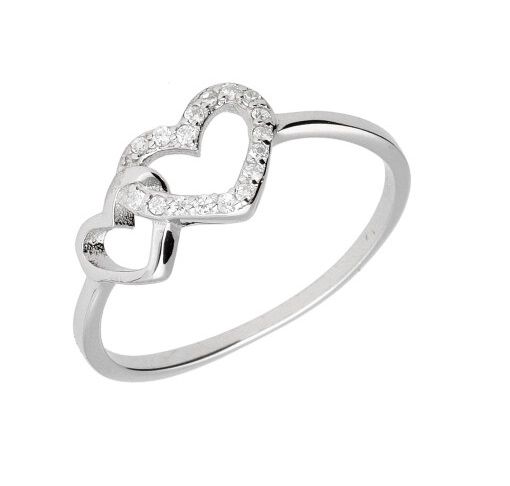 Silver Ring Us Size #6 #6.5 #7 #7.5 #8 #8.5 Heart