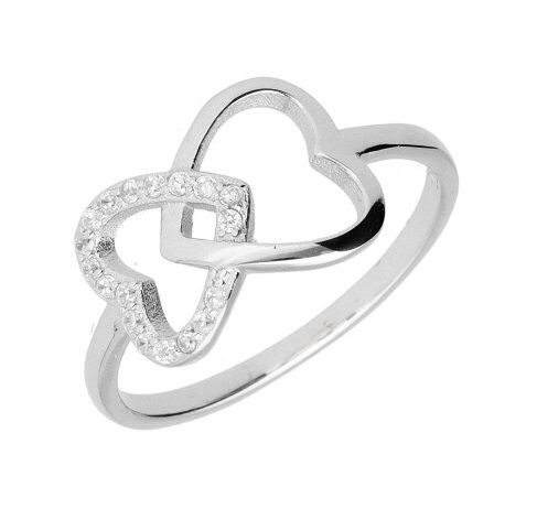 Silver Ring Us Size #6 #6.5 #7 #7.5 #8 Heart