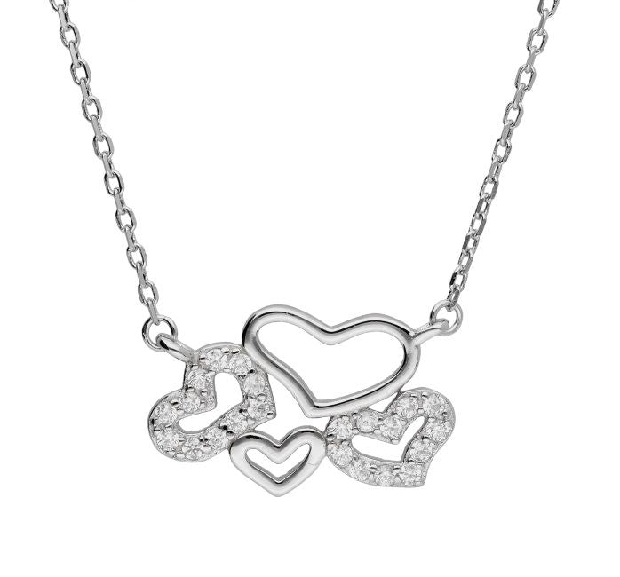 Silver Necklace Heart