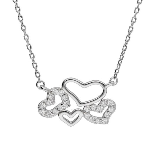 Silver Necklace Heart