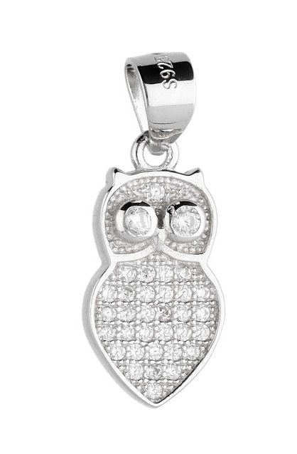 Silver Pendant Owl