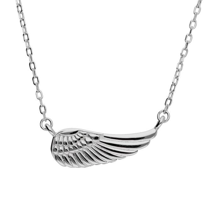 Silver Necklace Wings