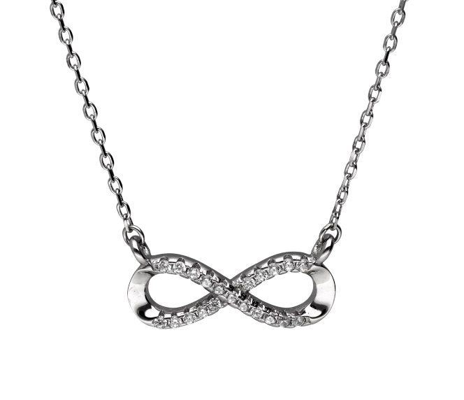 Silver Necklace Infinity