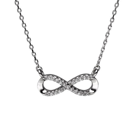 Silver Necklace Infinity