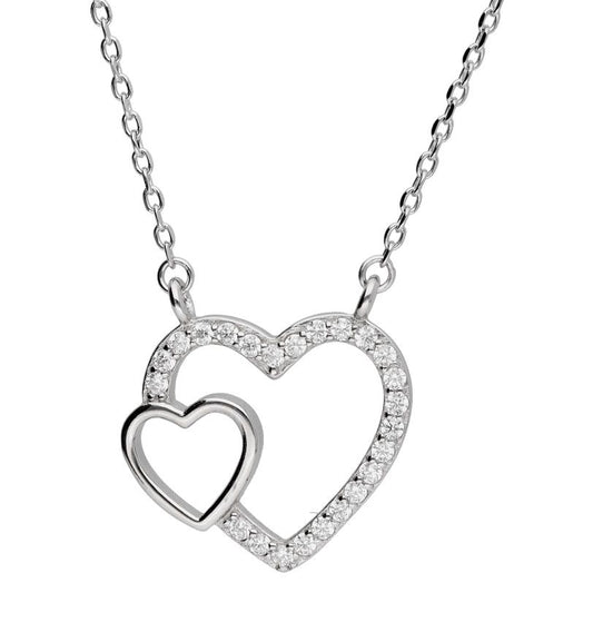 Silver Necklace Heart