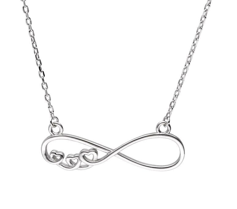 Silver Necklace Infinity