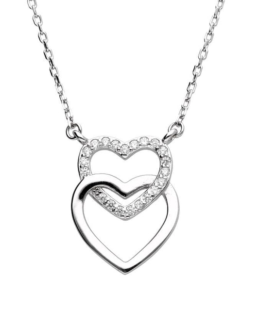 Silver Necklace Heart