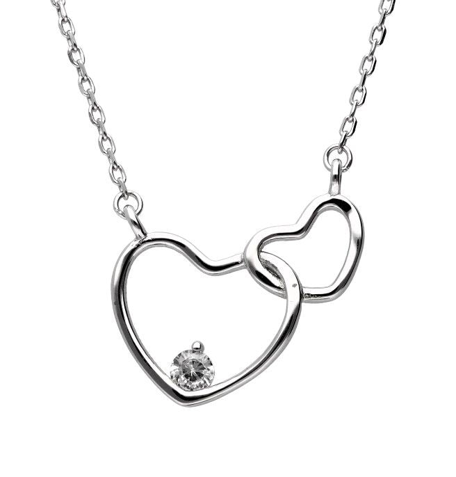 Silver Necklace Heart