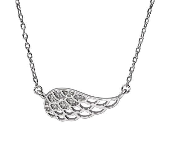 Silver Necklace Wings