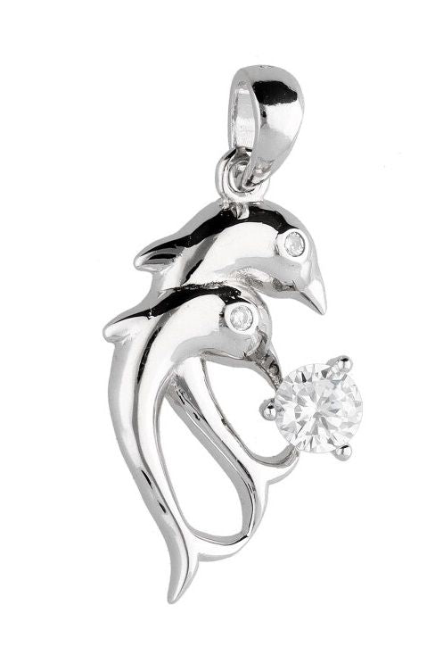 Silver Pendant Tm046 Dolphin