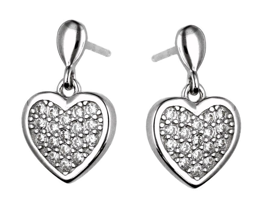 Silver Earrings Heart