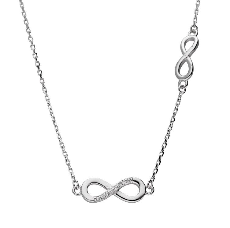 Silver Necklace Infinity