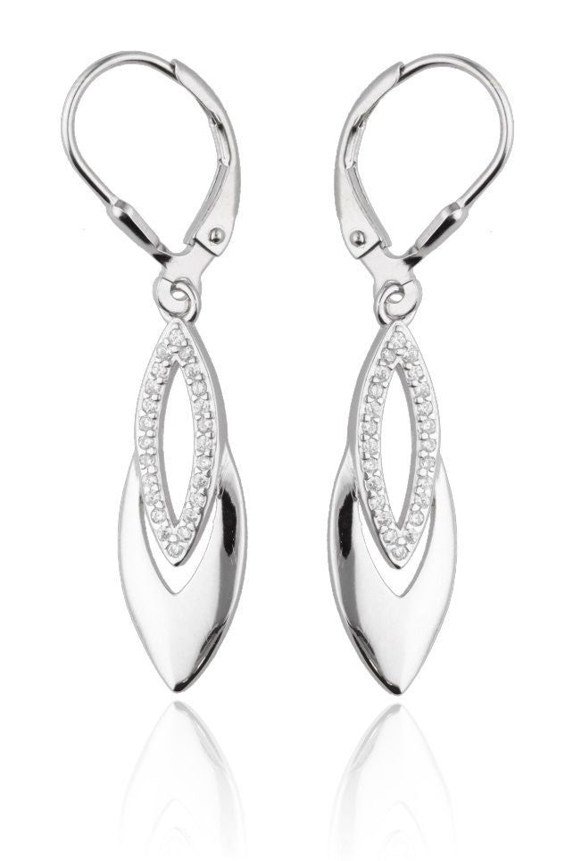 Silver Earrings Lqs1933-E Long