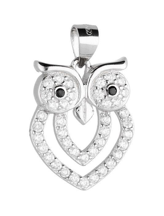 Silver Pendant Owl