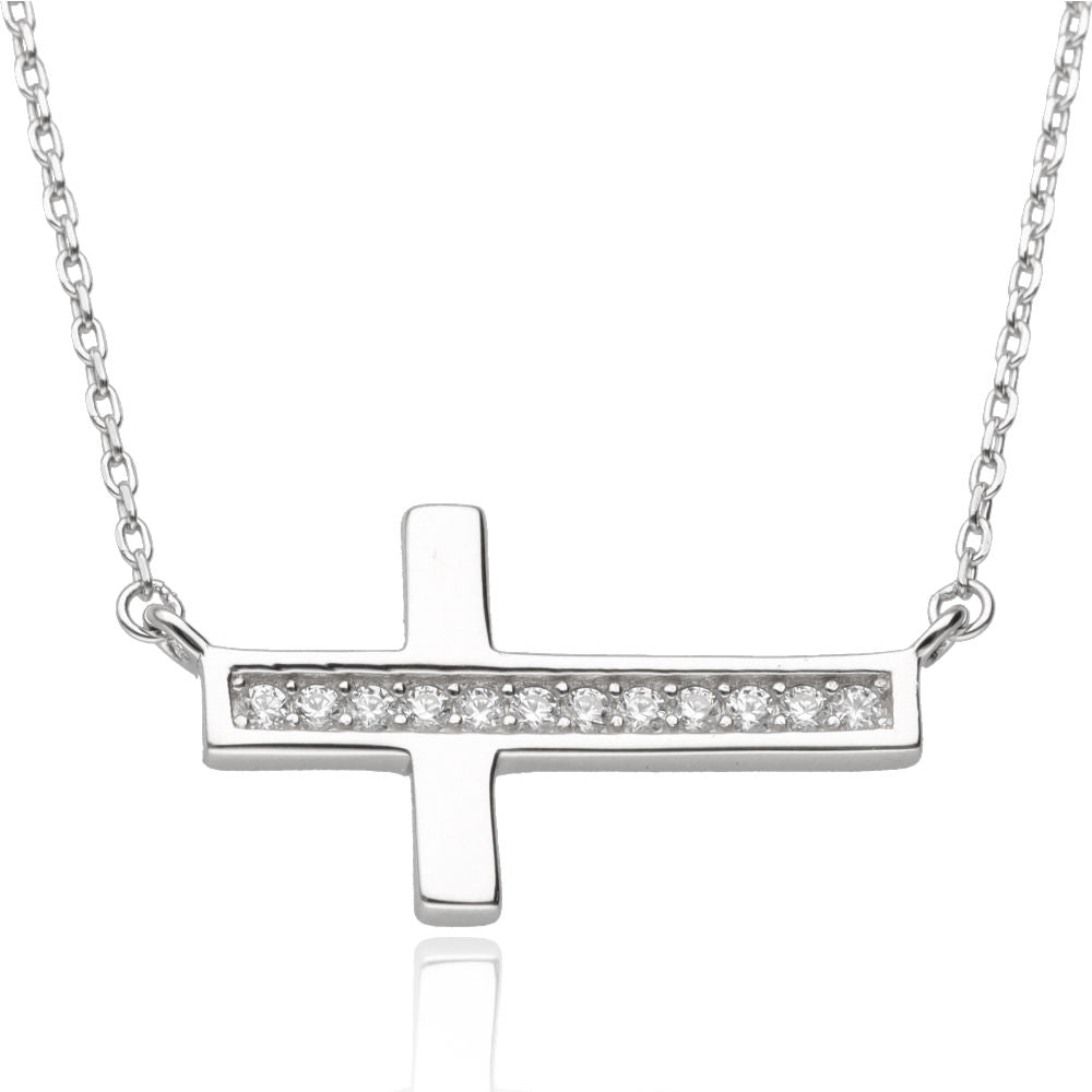 Silver Necklace Cross