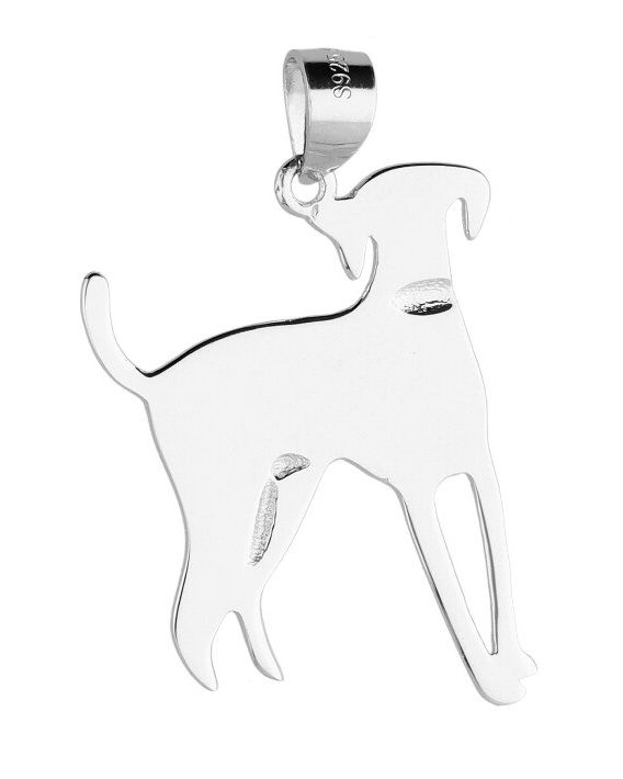 Silver Pendant Dog