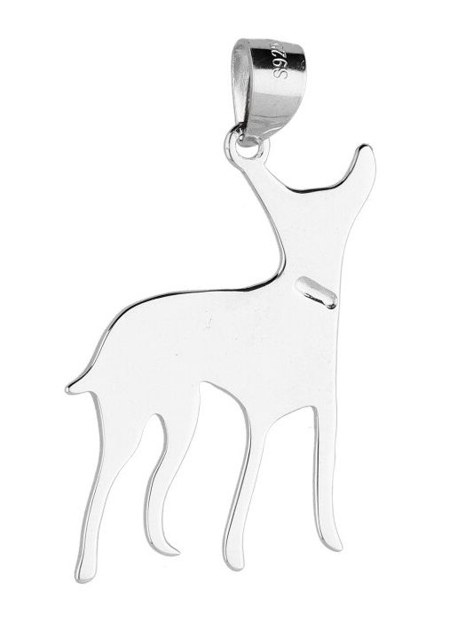 Silver Pendant Dog