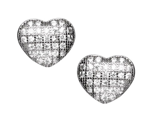 Silver Earrings Ae2224 Heart