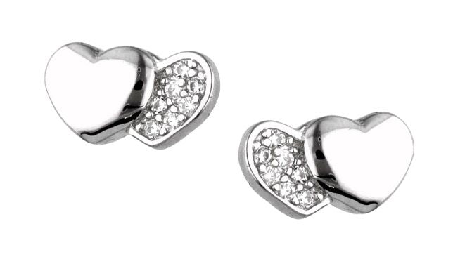 Silver Earrings Heart