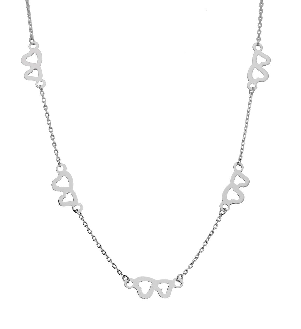 Silver Necklace Heart