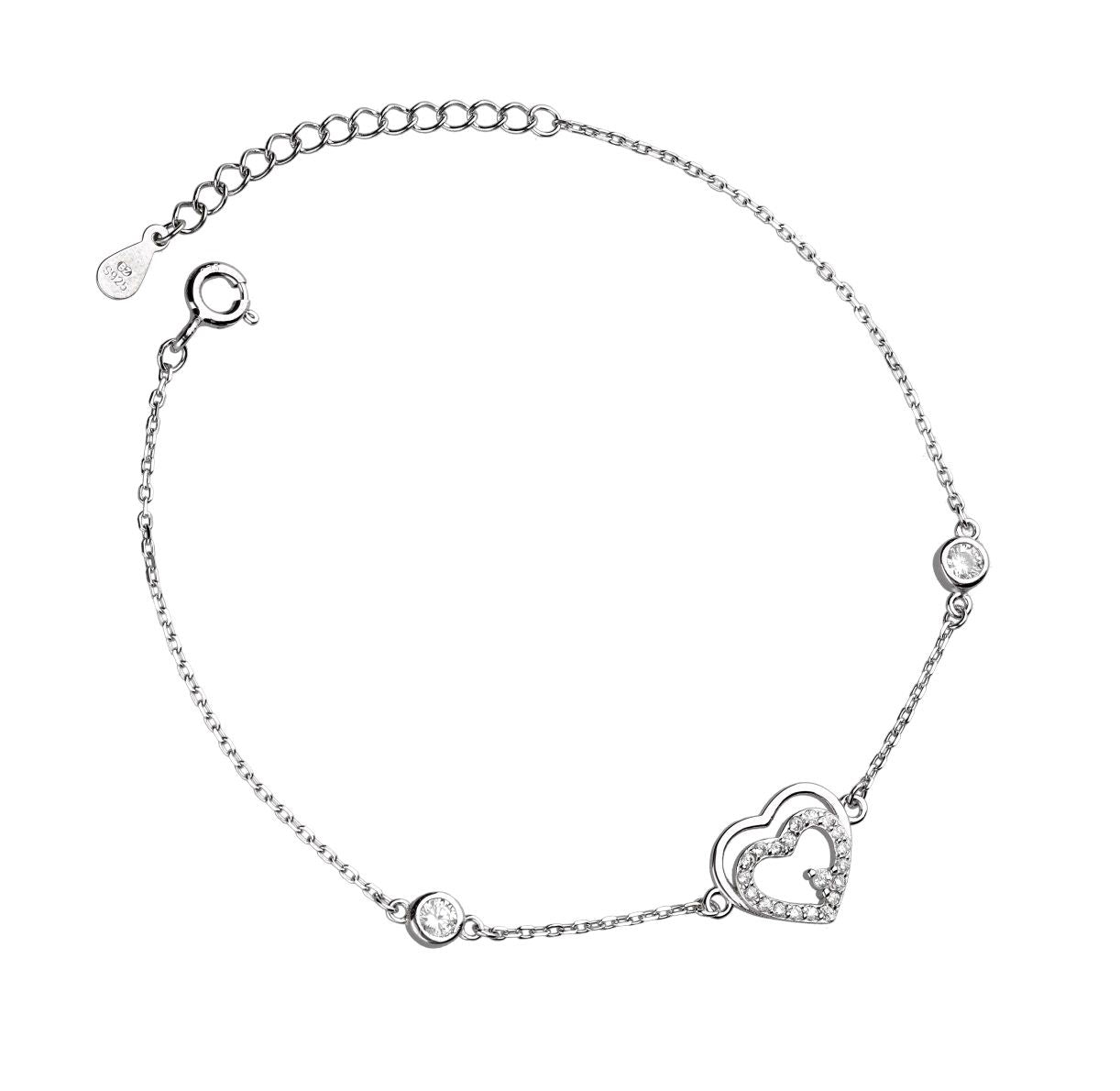 Silver Bracelet Heart