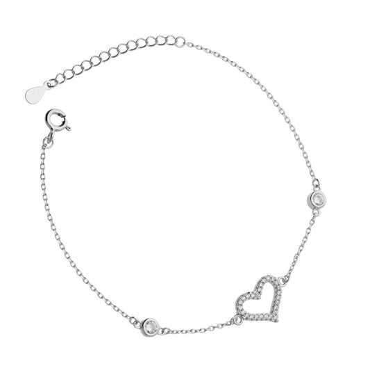 Silver Bracelet Heart