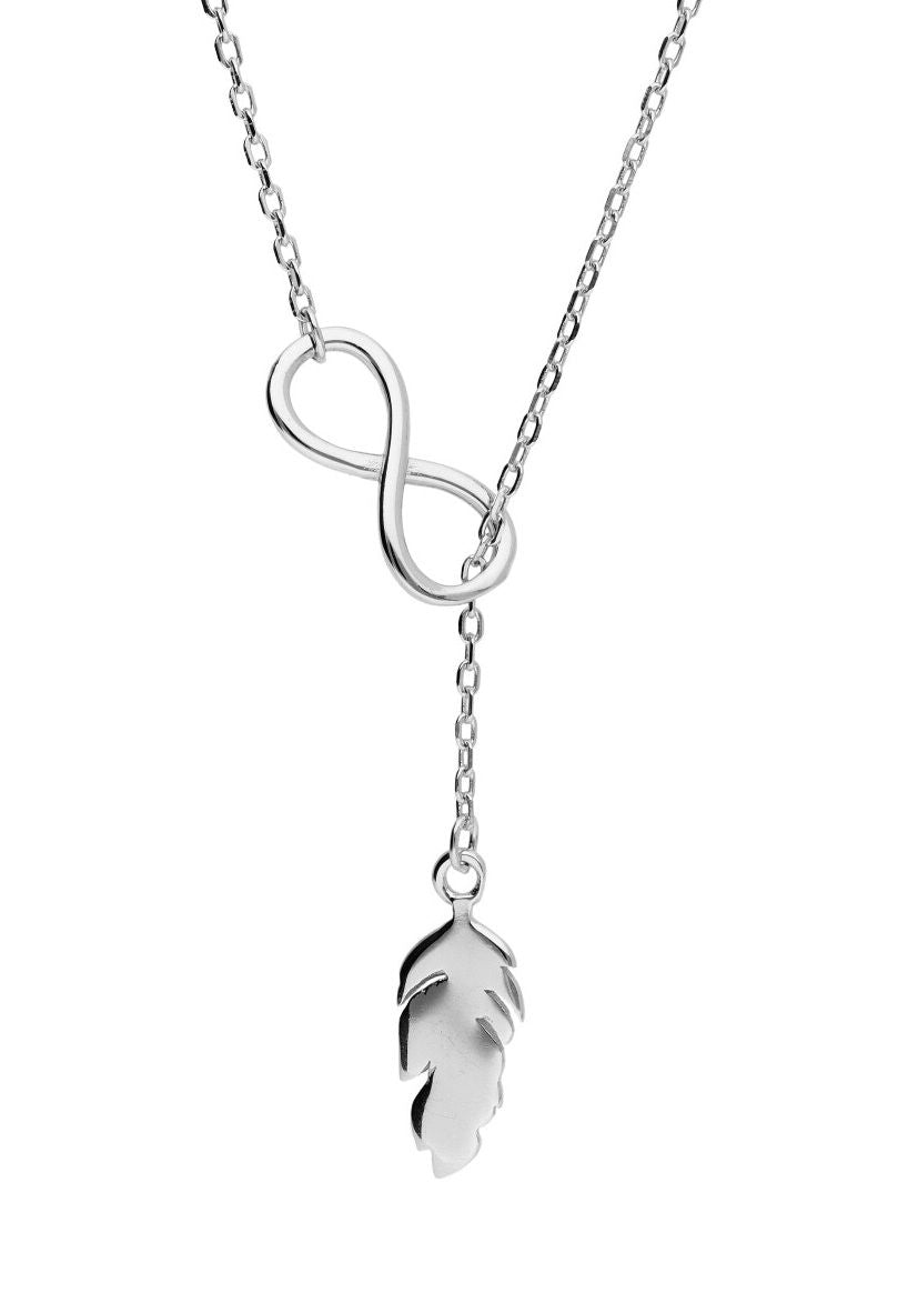 Silver Necklace Infinity