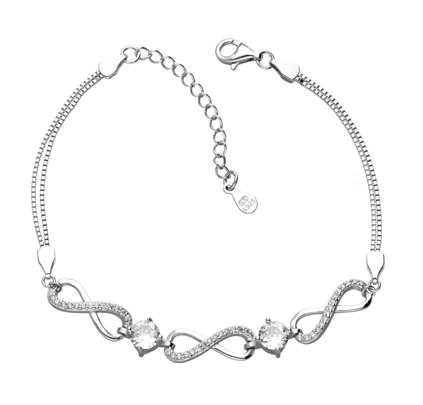 Silver Bracelet Small Infinity