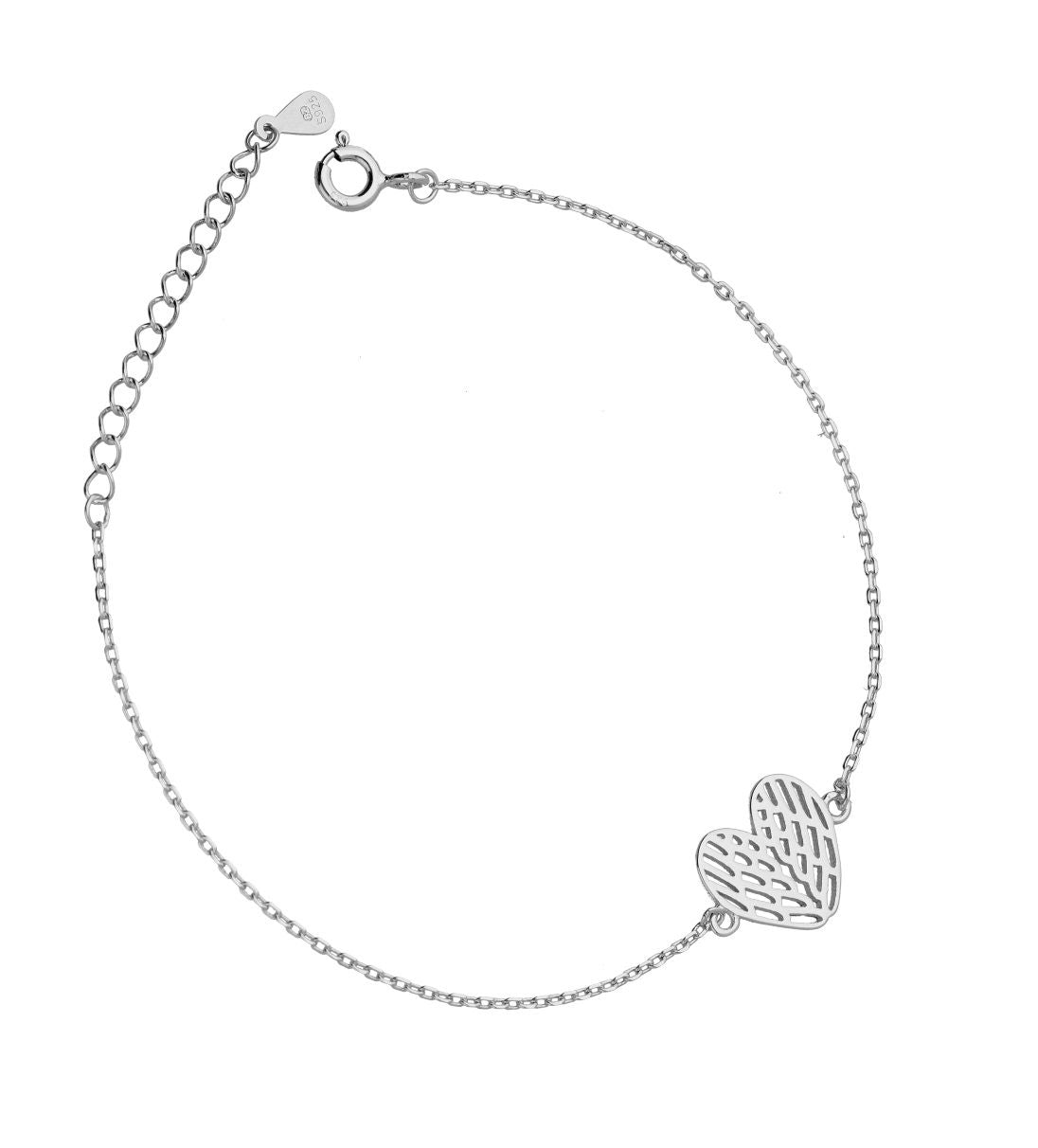 Silver Bracelet Heart