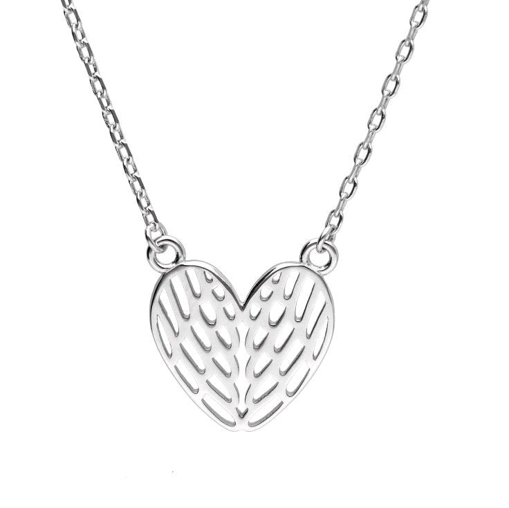 Silver Necklace Heart