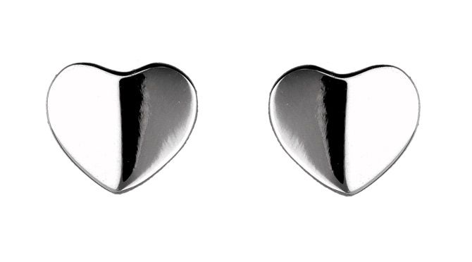 Silver Earrings Dis1036 Heart