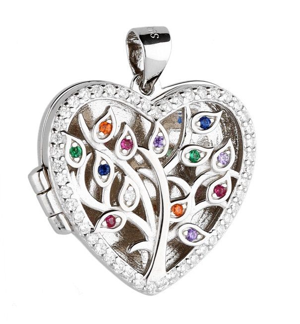 Silver Pendant Ap2121-1 Heart Box