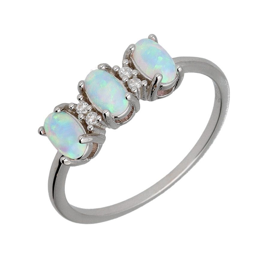 Silver Ring Us Sizes #6 #6.5 #7 #7.5 #8 #8.5 Opal Op016