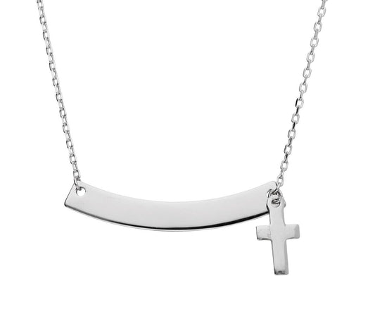 Silver Necklace Cross